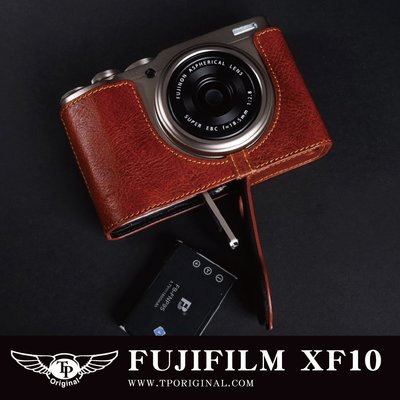 小馨小舖【台灣TP】【Fujifilm X-F10 真皮開底式底座】 相機皮套 相機包 保護套 XF10