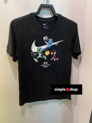 【Simple Shop】NIKE Dri-FIT 運動短袖 塗鴉 外星人 籃球 短袖 黑色 男款 DO9156-010