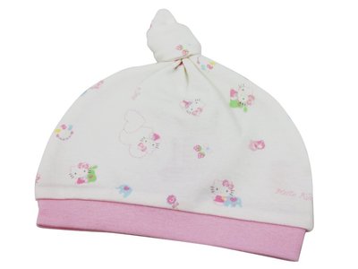 【卡漫迷】 Hello Kitty 嬰兒帽 雙面印花 ㊣版 嬰兒用 棉帽 台灣製 100％純棉 凱蒂貓 三麗鷗