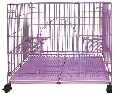 威力寵物 LEO 三尺靜電烤漆籠貓籠 貓舍 貓房 松鼠籠 單門粗線籠 DK-0601（粉抽盆＆線跳板）每件2,750元