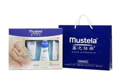 【seven 健康小舖】【mustela 慕之恬廊 嬰兒清潔護膚禮盒 (附紙袋)】