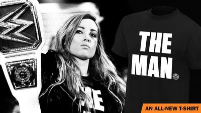 [美國瘋潮]正版WWE Becky Lynch The Man T-Shirt 強悍娘子漢冠軍男版衣服SmackDown