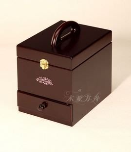 INPHIC-母親節 酒紅色 木製化妝箱 化妝盒 收納盒