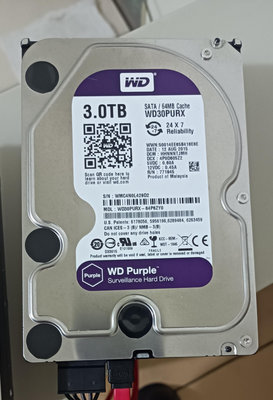 Western Digital WD 硬碟 HDD 3TB 3.5吋 SATA