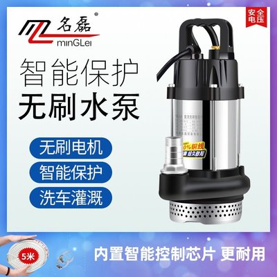 新店促銷12v直流無刷48v潛水泵高揚程家用電動電瓶車60v大功率小型抽水機