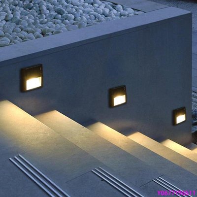 太陽能燈戶外防水 LED 花園燈, 用於別墅院子通道燈 Terrace Guardrail Step Lig-標準五金