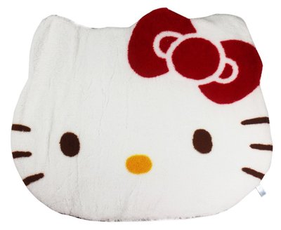 【卡漫迷】 Hello Kitty 大頭 腳踏墊 ㊣版 凱蒂貓 三麗鷗 室內防滑墊 止滑墊 地毯 日版 只有一件