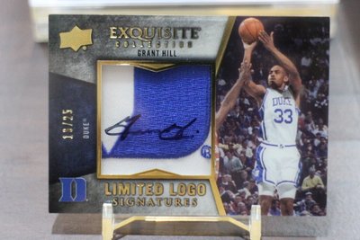 2012-13 Exquisite Limited Logo Patch® Grant Hill 木盒限量25簽名1/1
