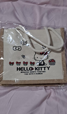 三麗鷗【Hello Kitty】麻布手提袋
