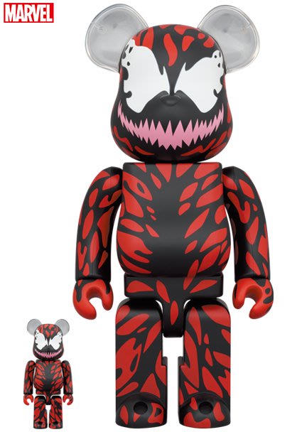 Image.台中逢甲店BE@RBRICK BEARBRICK 400%100% CARNAGE 血蜘蛛| Yahoo