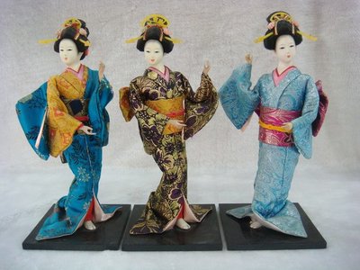 （十方緣）日本藝妓擺飾 3個一標