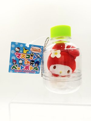 日本Sanrio characters三麗鷗人物 瓶中公仔（美樂蒂）珠鏈吊飾