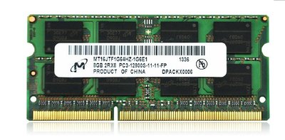 CRUCIAL/鎂光8G 2RX8 DDR3 1600 PC3-12800S 常壓 1.5V筆電記憶體