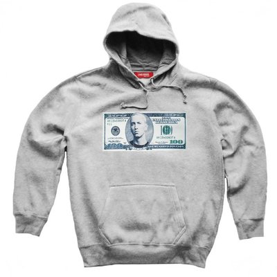 【Result】Eminem 美金 Hiphop hoodie 帽Tee 灰 刷毛