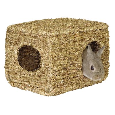 SNOW的家【訂購】日本Marukan 天然麻繩摺疊兔窩 兔兔午睡屋 鼠鼠也可用 MR-409 (81870270