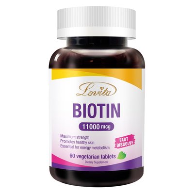 Lovita愛維他 生物素11000mcg (biotin,維他命H,維生素B7)60錠