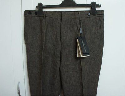 [ 羅崴森林 ] BURBERRY PRORSUM 時尚新品 5折 亞麻棕 西裝褲