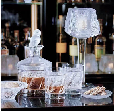 Lalique萊儷貓頭鷹威士忌杯