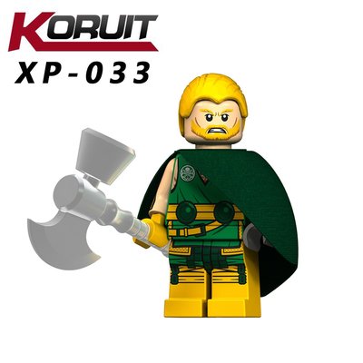 【積木班長】XP033 九頭蛇雷神 雷神 索爾 漫威 復仇者 超級英雄 人偶 袋裝/相容 樂高 LEGO 積木