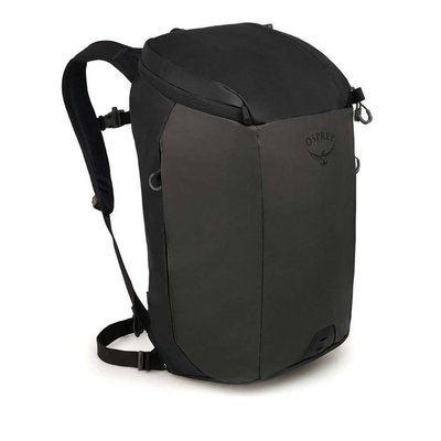 【Osprey】《送頭巾》Transporter Zip Top Pack【30L 黑/灰】多功能後背包 上班包電腦包