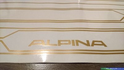 【樂駒】德國 ALPINA 金色 改裝 精品 車身 貼紙 改裝 精品 外觀 套件