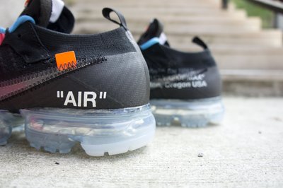 A-KAY0】THE 10：NIKE X OW AIR VAPORMAX FK BLACK 黑【AA3831-002