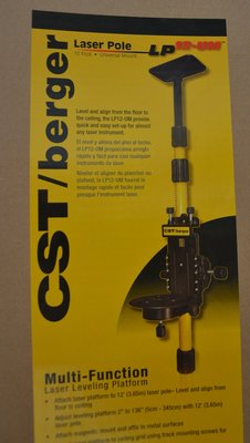 【宏盛測量儀器】美國CST/berger LP-12UM高低伸縮桿 壁架 最高360cm  5分/2分芽適用