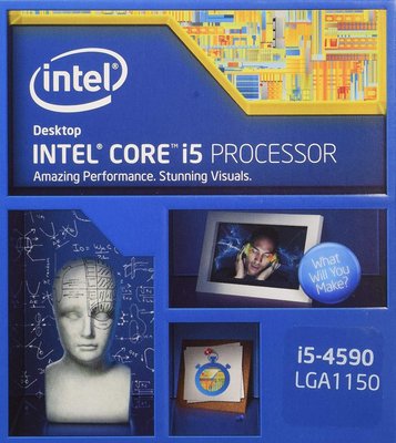 【盒裝 三年保】Intel Core i5-4590 3.3G 6M SR1QJ 1150 4C4T 84W