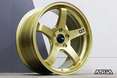 CR輪業 全新 ASGA A03 18吋鋁圈 完工價:5500 類 ADVAN GT 土豪金