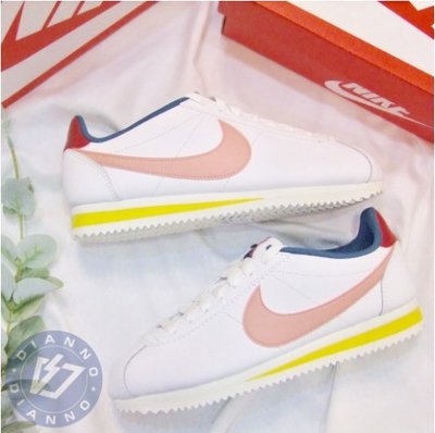帝安諾 - Nike Cortez 阿甘 阿甘鞋 粉黃 黃色 粉色 白色 皮革 歐美限定 807471-114?