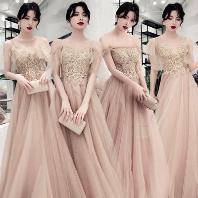 【曼妮婚紗禮服】3件免郵~結婚多款伴娘團 畢業服 公主韓式婚紗長款禮服 CR056