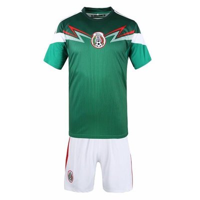 【熱賣下殺】2014世界杯32強墨西哥埃爾南德斯馬克斯足球服套裝隊班服球衣定制