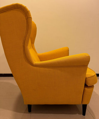 【IKEA 】STRANDMON 扶手椅 skiftebo 黃色