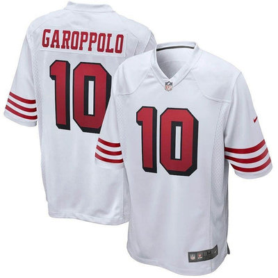 【精選好物】Nfl 球衣運動服男裝舊金山 49ers Jimmy Garoppolo Shield 領短袖襯衫