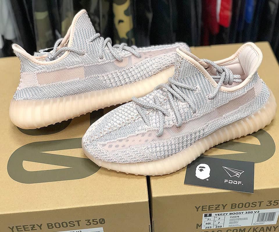 FDOF] ADIDAS YEEZY BOOST 350 V2 “SYNTH” 粉天使鞋帶反光FV5578