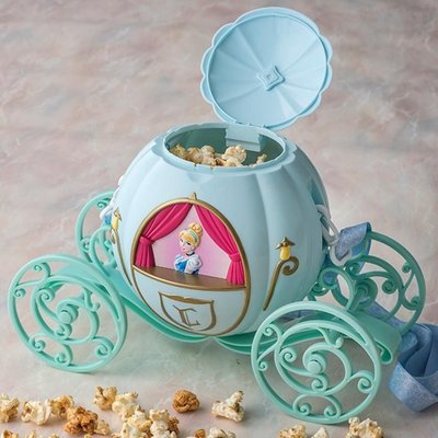 【售完】迪士尼系列灰姑娘 Cinderella 仙杜瑞拉 仙杜麗拉 灰姑娘 爆米花 桶 置物桶 收納桶 南瓜馬車