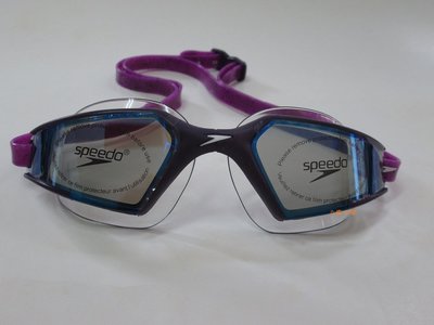 SPEEDO泳鏡/成人進階泳鏡 Aquapulse Max 2 鏡面 莓紫/SD811767C716 每隻