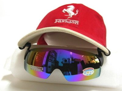 e視網眼鏡  e視網-H【一片式UV400藍彩鍍膜】夾帽式、棒球帽專用太陽眼鏡(台灣製造檢驗合格)