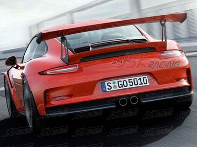 12-15保時捷carrera 911 991.1改裝GT3 RS款碳纖維大尾翼定風翼--請詢價