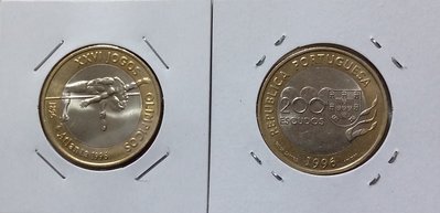 【幣】葡萄牙1996年發行亞特蘭大奧運紀念幣 200 Escudos