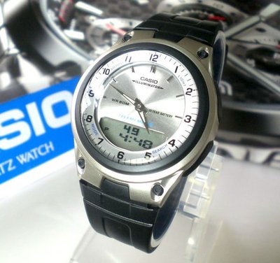 【CASIO手錶】 經緯度鐘錶 十年電池 雙顯 超強功能 防水錶 CASIO公司貨【超低價870】AW-80-7