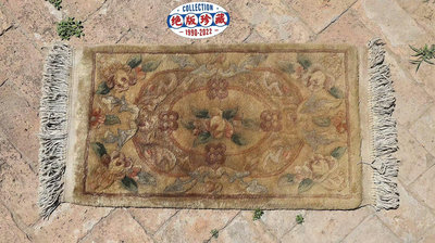 （可議價）-二手 清代羊毛毯地毯宜空間使用收藏 老物件 古玩 擺件【奇摩錢幣】1435