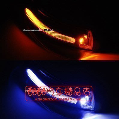 16-13Hyundai現代 Santa Fe DM改裝后視鏡LED轉向燈條 韓國進口汽車內飾改裝飾品 高品質