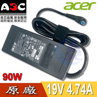 ACER變壓器-宏碁90W, 1.7-5.5 , 19V , 4.74A , ADP-90SB BB