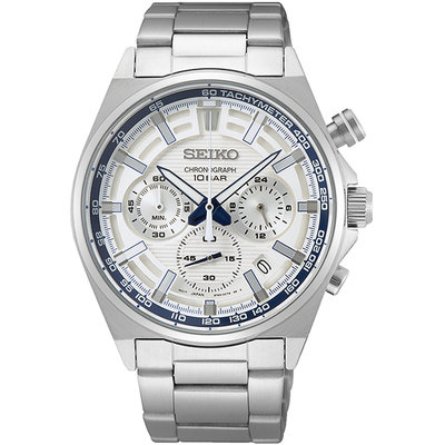SEIKO 精工 140週年限量CS三眼計時錶41mm限量200台(SSB395P1/8T63-00S0S)