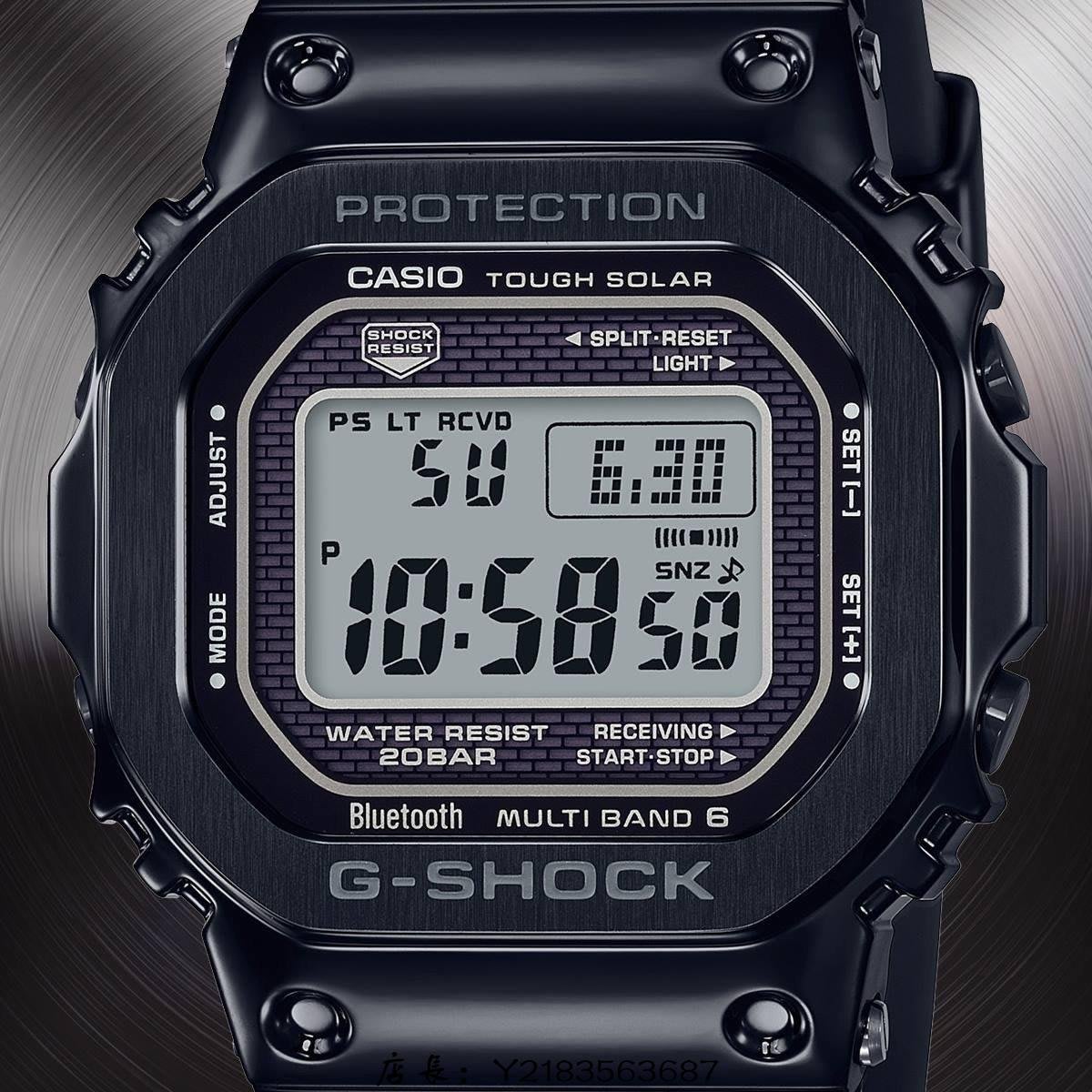 全新正品）CASIO G-SHOCK GMW-B5000G-1世界電波六局藍芽不鏽鋼代購