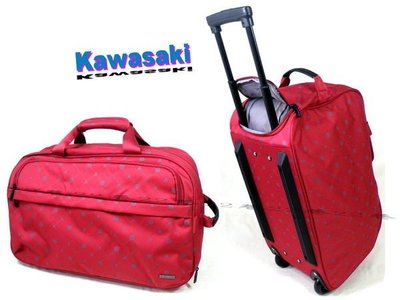 [ 22巷 ]~ Kawasaki KA119 多功能旅行拉桿袋-磚紅色