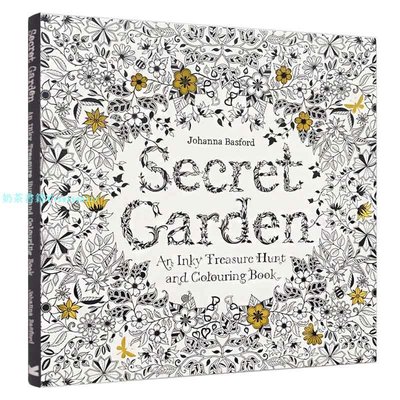 【現貨】Secret Garden秘密花園涂色書 英文版正版 成人涂色書繪畫本書籍