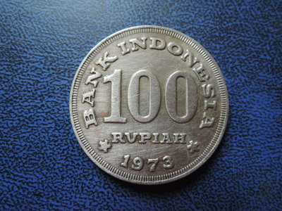 無底價~ 1973年 INDONESIA 100 RUPIAH 硬幣 品項如圖@688
