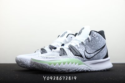 NIKE KYRIE 7 HIP-HOP 耐磨底 黑白綠 男鞋 籃球鞋 CQ9327-100
